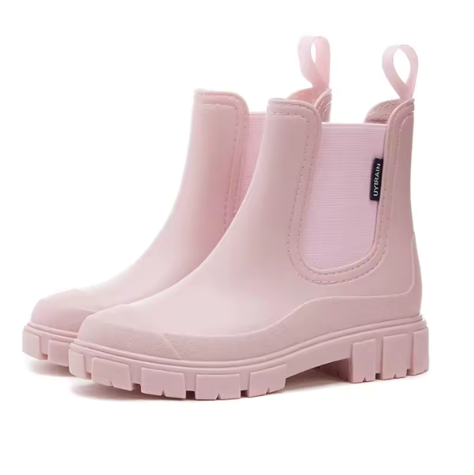 Bottes Chelsea pour femme – Semelle épaisse, adaptée à la pluie