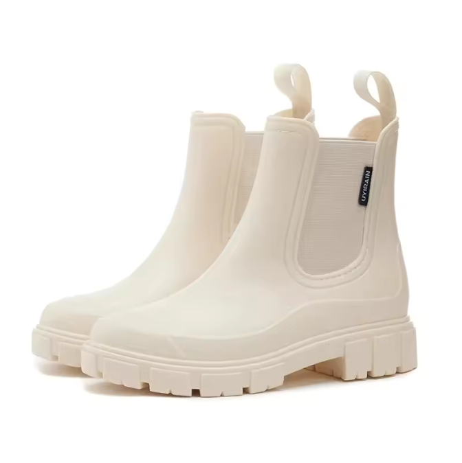 Bottes Chelsea pour femme – Semelle épaisse, adaptée à la pluie