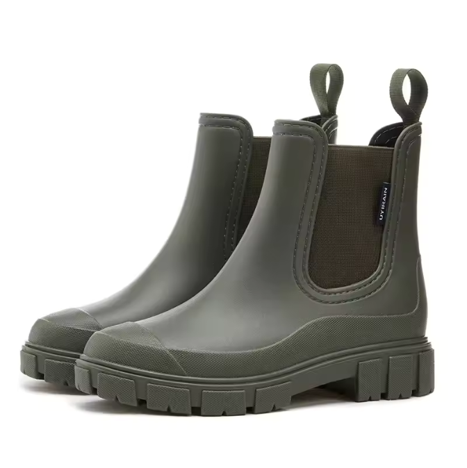 Bottes Chelsea pour femme – Semelle épaisse, adaptée à la pluie