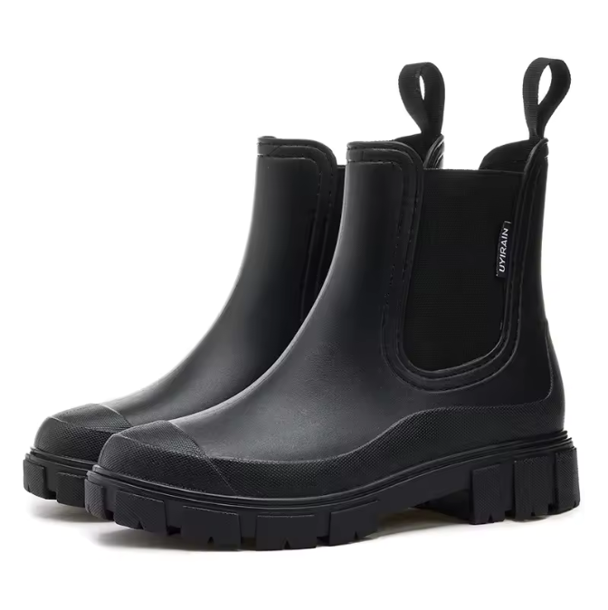 Bottes Chelsea pour femme – Semelle épaisse, adaptée à la pluie